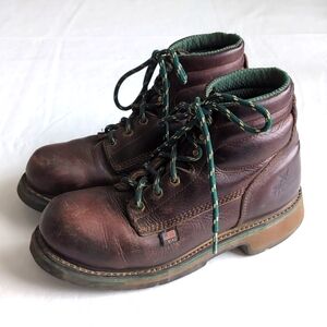 Thorogood Mens 804-4711 Lace Up Safety Toe Brown Leather Work Boots Men'…